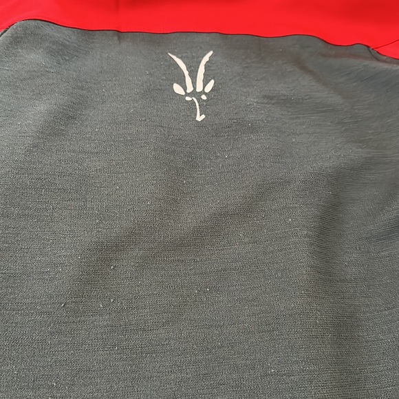 Ibex women’s wool zip up jacket red/grey - size small - Picture 7 of 10